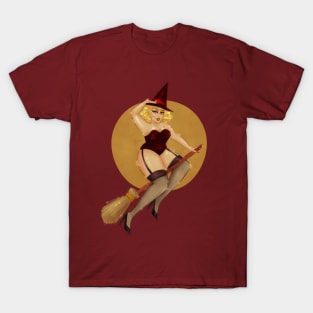 Broom Pin up babe T-Shirt